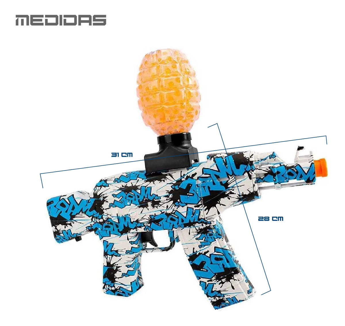 PISTOLA DE HIDROGEL MP5
