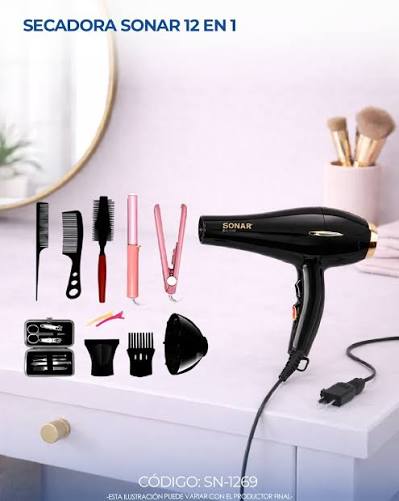 Secadora Sonar 11 En 1 Fashion 7000w